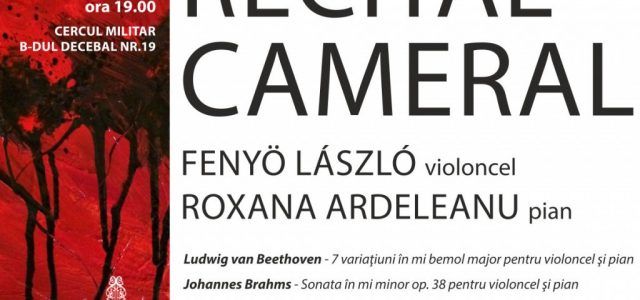 CELEBRUL VIOLONCELIST LASZLO FENYO REVINE LA ARAD, CU UN PROGRAM CAMERAL EXTRAORDINAR