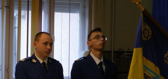 Doi subofițeri au depus jurământul militar la Inspectoratul de Jandarmerie din Arad