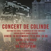 Gara CFR Arad va fi gazda unui concert de colinde