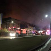 Un incendiu  a izbucnit la Gemi Center, în această noapte (VIDEO)