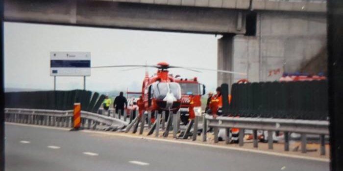 Accident grav pe autostrada Pecica-Arad