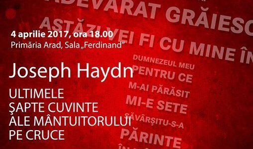 Concert Cameral  Joseph Haydn – Ultimele şapte cuvinte ale Mântuitorului pe Cruce