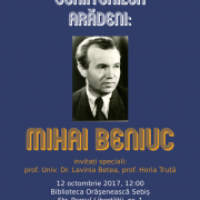 „Galeria Scriitorilor Arădeni”, la Biblioteca Orășenească Sebiș