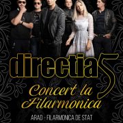 Direcția 5 concertează la Filarmonica de Stat din Arad, în 9 octombrie