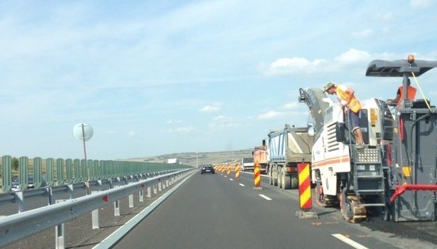 Trafic restricționat pe autostrada Arad-Nădlac. Se circulă pe o singură bandă