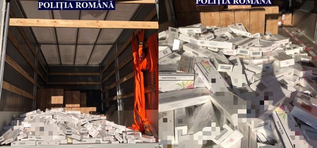 Percheziții la Munar. Peste 550.000 de țigarete de contrabandă, arme și muniție, confiscate de polițiști