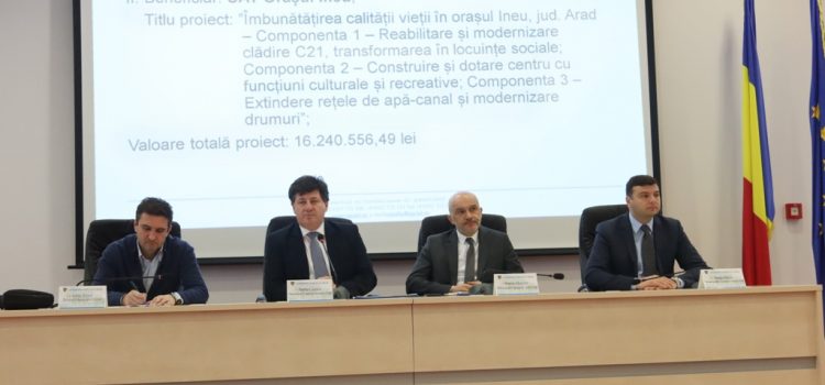 Proiecte de dezvoltare în valoare de 40 de milioane de euro intră în finanțare în județul Arad!