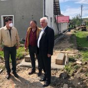 Președintele CJA a verificat stadiul lucrărilor de investiții din Chisindia