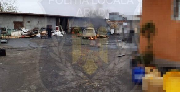 Şi-a dat foc la maşină în propria curte. S-a ales cu amendă