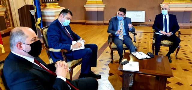 Primarul Călin Bibarț s-a întâlnit cu ministrul dezvoltării