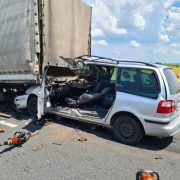 Accident pe autostradă, aproape de Ceala