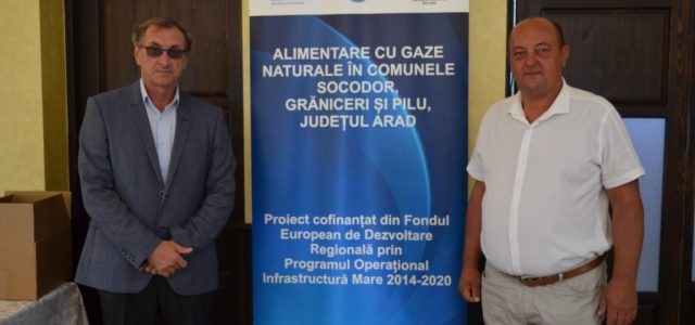 Comunele Socodor, Grăniceri și Pilu au semnat contractul de alimentare cu gaze naturale