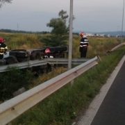 A curs lapte pe autostradă, în drept cu localitatea Ilia, la un accident