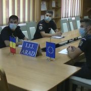 Patru elevi ai Școlilor Militare de Subofițeri Jandarmi au început stagiul de practică la Jandarmeria Arad