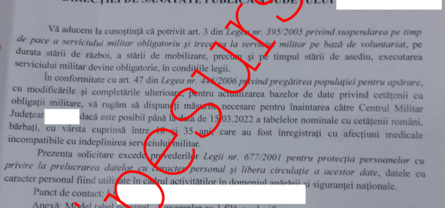 Ministerul Apărării face liste cu cei apți de serviciu militar