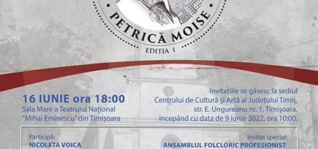 Prima ediție a Festivalului Național de Folclor Petrică Moise la Timișoara