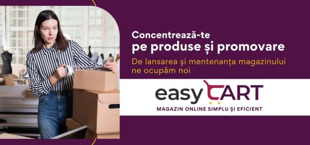 Obține o prezență puternică în mediul online cu easyCart
