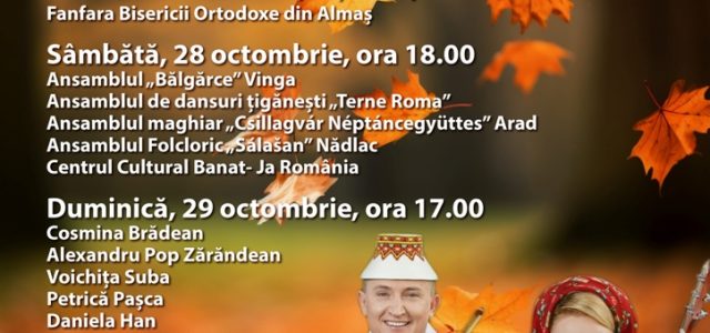 Sfârșit de octombrie cu Festivalul Toamnei, la Consiliul Județean Arad