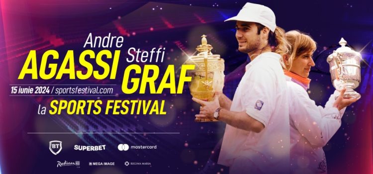Demonstrativ de tenis de excepție la Sports Festival 2024! ANDRE AGASSI și STEFFI GRAF vor face show în 15 iunie