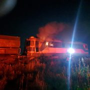 Incendiu la locomotiva unui tren de marfă, în apropierea localității Utviniș