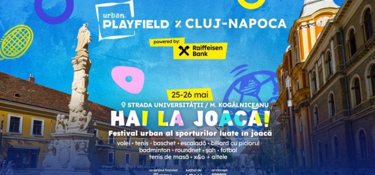 Echipa Sports Festival lansează un proiect național: Urban Playfield, un tur în 10 orașe dedicat jocului și sportului de masă