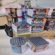 Polițiștii din Pâncota au găsit 112 kilograme de materiale pirotehnice într-o mașină