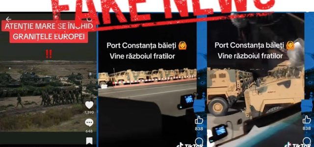MAI avertizează asupra unui nou fake news