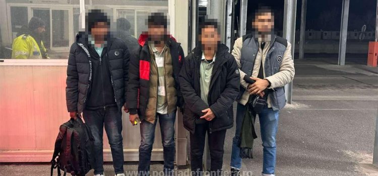 Patru refugiați, fără drept de a călători în spațiul Schengen, depistați de polițiștii de frontieră arădeni