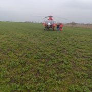 Accident grav între Satu Mare și Periam: O persoană a fost transportată la spital cu elicopterul SMURD