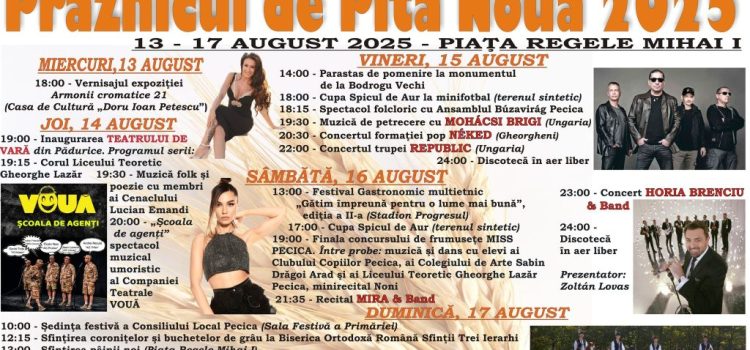 Praznicul de pită nouă 2025 la Pecica