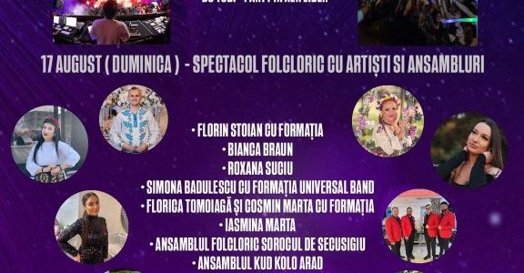 Zilele Comunei Secusigiu vor avea loc în 16 și 17 august