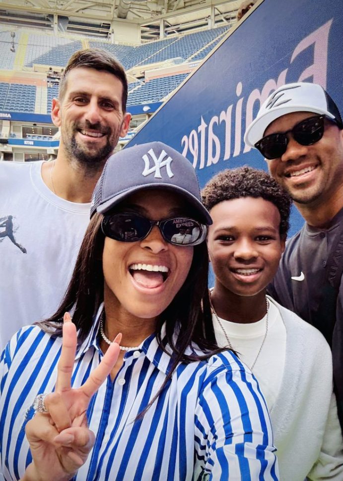 Quarterback-ul celor de la New York Giants, Russell Wilson, transmite un mesaj special după întâlnirea familiei sale cu Novak Djokovic