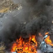 Cadavre de animale, incendiate lângă o fermă din Olari. Garda de Mediu Arad a sesizat organele de cercetare penală