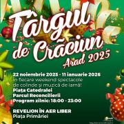Târgul de Crăciun din Arad, ediția 2025 se deschide pe 22 noiembrie