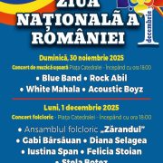 Program special de Ziua Națională a României, la Târgul de Crăciun de la Arad