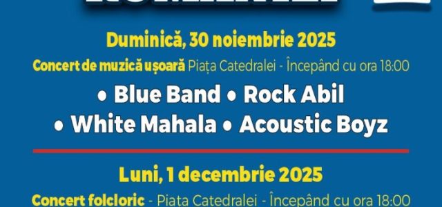 Program special de Ziua Națională a României, la Târgul de Crăciun de la Arad