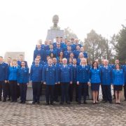 Ceremonie de avansare în grad la Inspectoratul de Jandarmi Județean Arad, cu ocazia Zilei Naționale a României