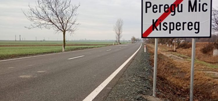 CJA a finalizat modernizarea drumului județean care face legătura între Peregu Mare și Peregu Mic