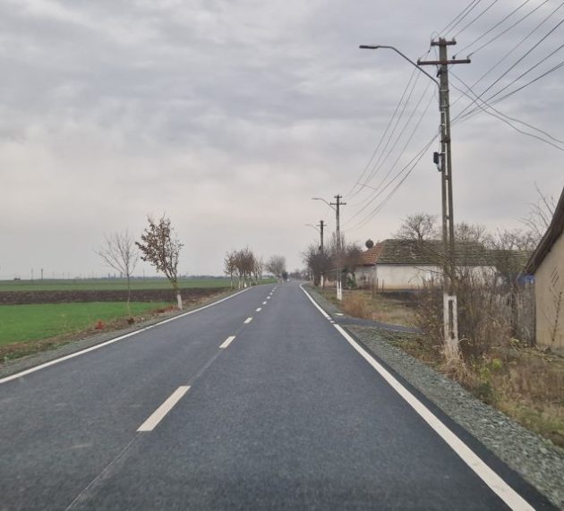 Consiliul Județean Arad finalizează modernizarea drumului județean 709J Peregu Mare – Peregu Mic