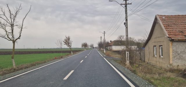 Consiliul Județean Arad finalizează modernizarea drumului județean 709J Peregu Mare – Peregu Mic