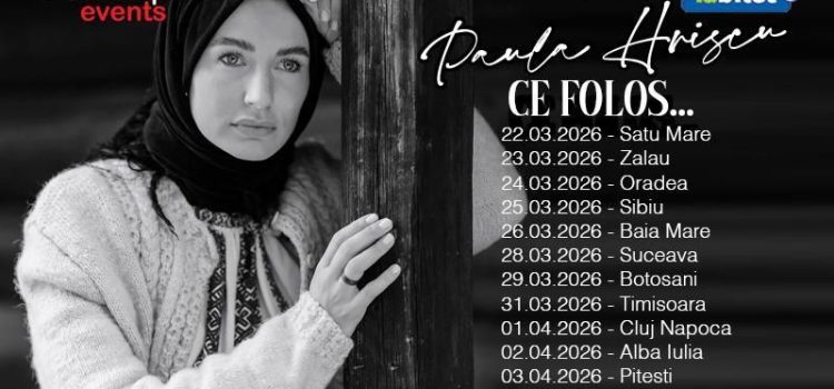 Concert de pricesne cu Paula Hriscu „Ce folos”