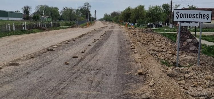 Lucrările de modernizare a infrastructurii rutiere din nordul județului avansează