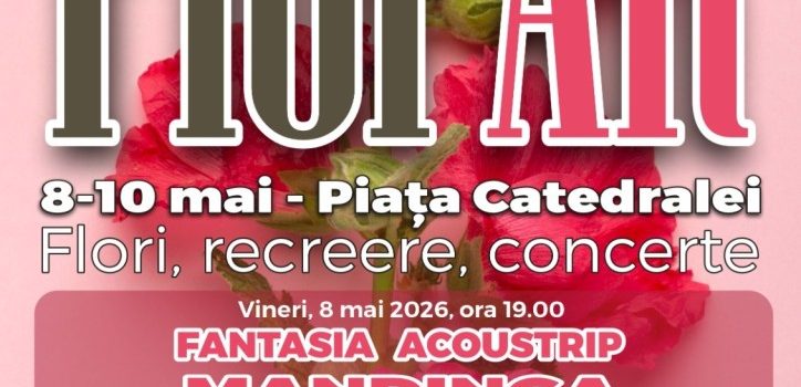 FlorAr 2026: Expoziție de flori și concerte de muzică ușoară în Piața Catedralei din Arad
