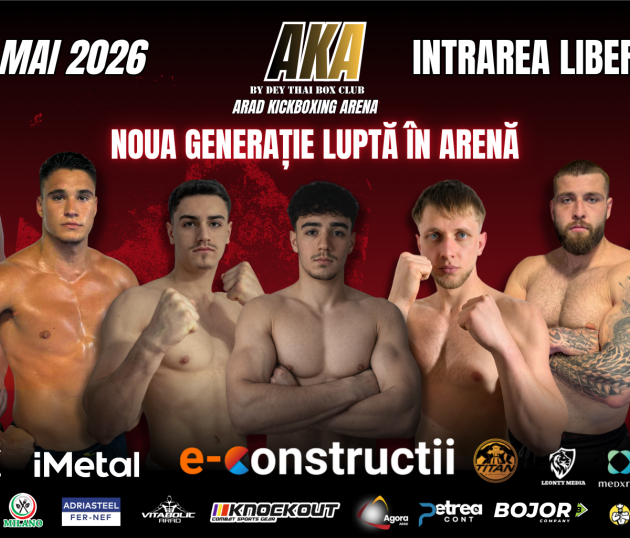 În această sâmbătă, Aradul găzduiește una dintre cele mai mari gale de kickboxing din vestul țării