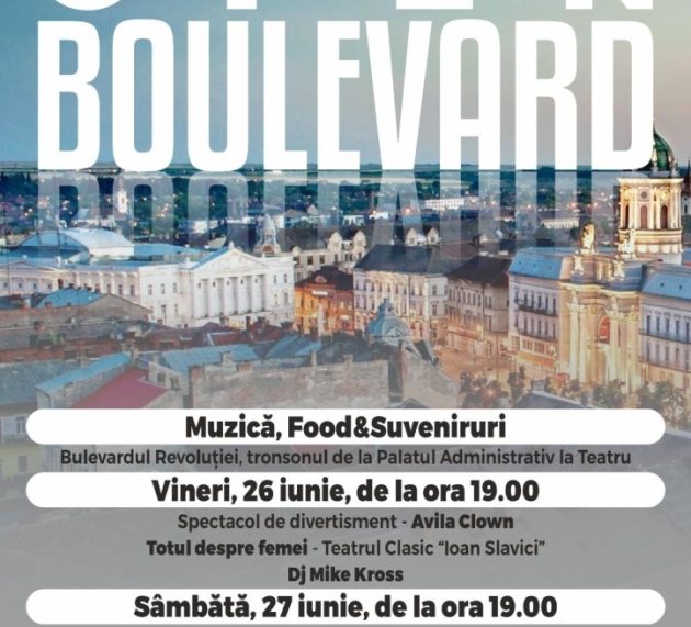 Promenadă, gastronomie și programe artistice la o nouă ediție Open Boulevard