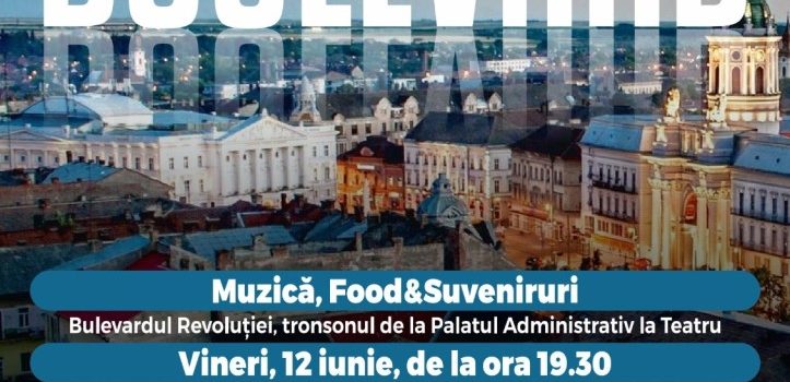 Open Boulevard, ediția 2026 – Muzică, food și alte atracții, în centrul Aradului
