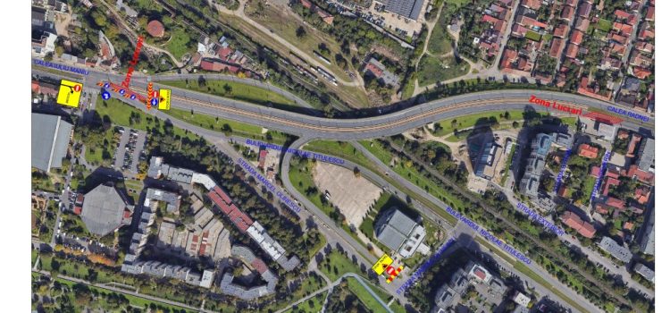 Trafic restricționat pe Pasajul Micălaca pentru lucrări de modernizare a infrastructurii de transport public