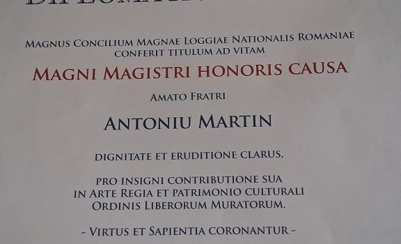Antoniu Martin, premiat pentru promovarea României