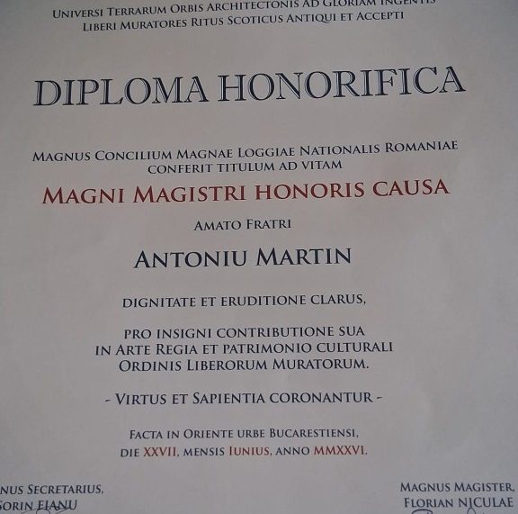 Antoniu Martin, premiat pentru promovarea României